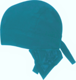 Solid Color Head Wrap - 100% Cotton - Imported - Teal, 1 piece