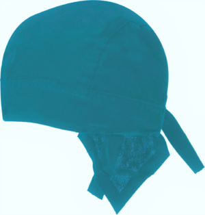 Solid Color Head Wrap - 100% Cotton - Imported - Teal, 12 pieces
