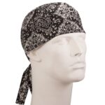 Premium Black Paisley Doo Rag - 12 pieces