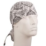 Paisley White Head Wrap - 12 pieces