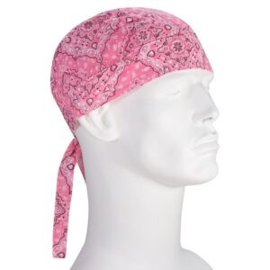 Premium Pink Paisley Doo Rag - 1 piece