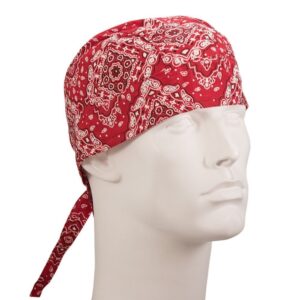 Paisley Red Head Wrap - 1 piece