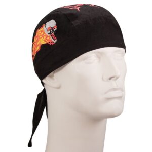 Flaming Skull Head Wrap - 600pcs/Case