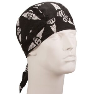 Winged Skull Head Wrap - 12 pieces