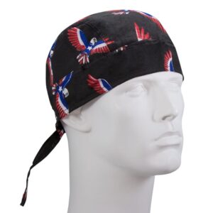 Red White and Blue Eagle Head Wrap - 12 pieces