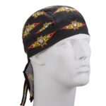 Flaming Maltese Cross Head Wrap - 12 pieces