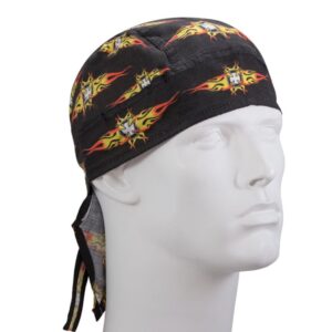 Flaming Maltese Cross Head Wrap - 12 pieces