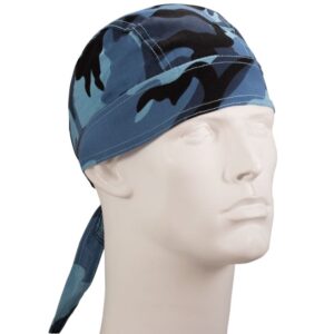 Blue Camo Doo Rag - 1 piece