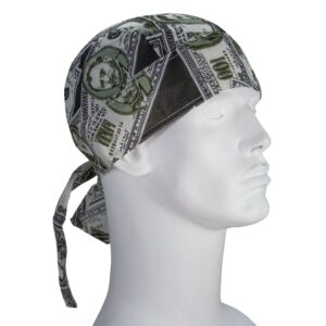 Money Print Doo Rag - 12 pieces