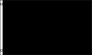 Solid Black Flag - 3ft x 5ft Polyester - Imported - 1 piece