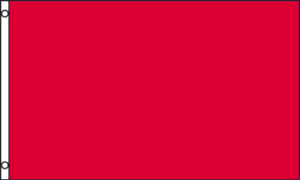Solid Red Flag - 3ft x 5ft Polyester - Imported - 1 piece