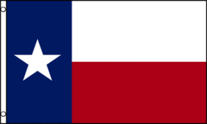 Texas Flag - 3ft x 5ft Polyester - Imported - 1 piece
