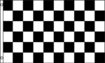 Black & White Checkerboard Flag - 3ft x 5ft Polyester - Imported - 1 piece