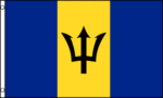 Barbados Flag - 3ft x 5ft Polyester - Imported - 1 piece