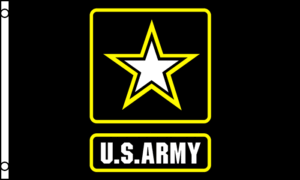 Black / Yellow Army Flag - 3ft x 5ft Polyester - Imported - 1 piece