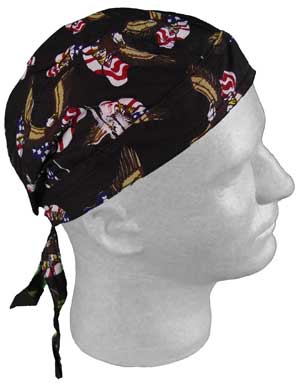 Eagle and American Flag Head Wrap - 1 piece
