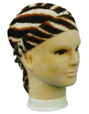 Animal Stripe Brown Doo Rag - 1 piece