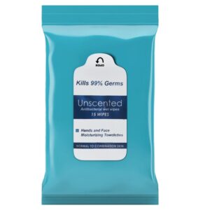 15pc Antibacterial Wipes - Unscented - single-pack-15-wipes