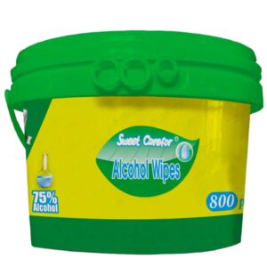 800ct Alcohol Wipes - Unscented - 75 Percent - container-800-wipes