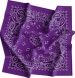 1 piece, CM Western Paisley Bandanas in Bulk Imported 100% cotton, Lavender, 18" x 18"