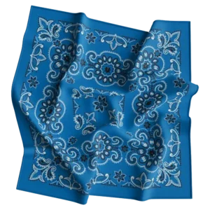 Cm Texas Paisley Bandanas Imported, 27X27, 1 Piece, Royal Blue