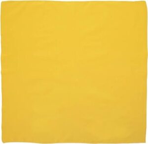 Solid Color Bandana, 22X22, 1Pc, Gold,