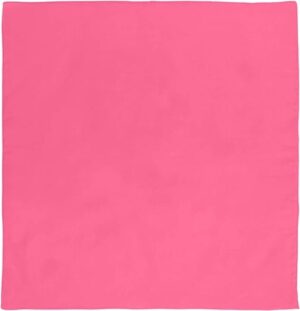 Solid Color Bandana, 22X22, 1Pc, Pink,