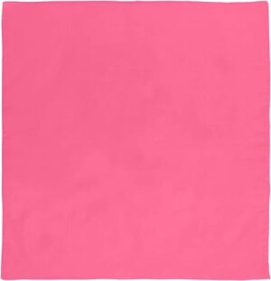 Solid Color Bandana, 22X22, 12Pcs, Pink,