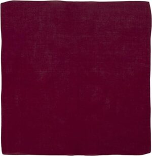 Solid Color Bandana, 22X22, 12Pcs, Burgudny,