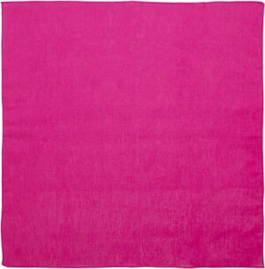 Solid Color Bandana, 22X22, 1Pc, Hot Pink,
