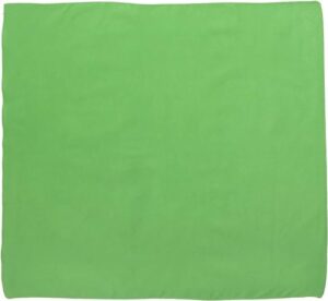 Solid Color Bandana, 22X22, 12Pcs, Lime Green,