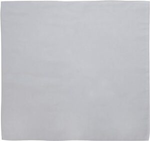 Solid Color Bandana, 22X22, 1Pc, Light Grey,