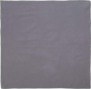 Solid Color Bandana, 22X22, 1Pc, Dark Grey,
