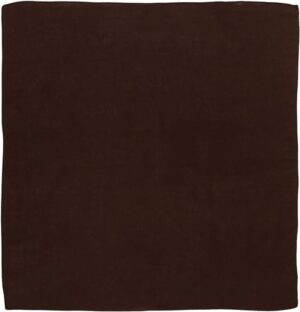 Solid Color Bandana, 22X22, 1Pc, Dark Brown,