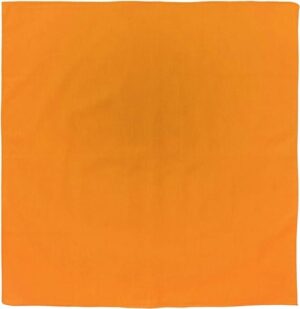 Solid Color Bandana, 22X22, 1Pc, Neon Orange,