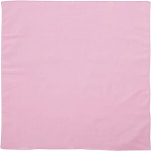 Solid Color Bandana, 22X22, 1Pc, Light Pink,