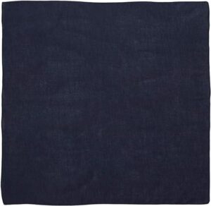 Solid Color Bandana, 22X22, 1Pc, Navy Blue,