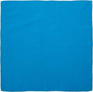 Solid Color Bandana, 22X22, 1Pc, Turquoise,
