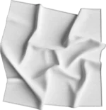 1 piece, USA Made Solid Color Bandana 100% Cotton, White, 27" x 27"