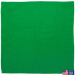 1 piece, USA Made Solid Color Bandana 100% Cotton, Kelly Green, 27" x 27"