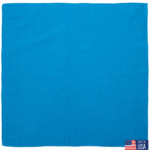 12 pieces, USA Made Solid Color Bandana 100% Cotton, Turquoise, 22" x 22"