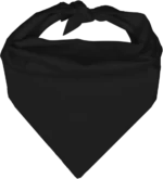 Pet Triangle Solid Bandana, 27X 38X 27, 600Pcs, Black,