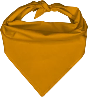 Pet Triangle Solid Bandana, 14X 20X 14, 1Pc, Gold,