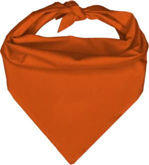 Pet Triangle Solid Bandana, 14X 20X 14, 12Pcs, Orange,