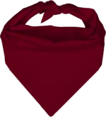 Pet Triangle Solid Bandana, 27X 38X 27, 1Pc, Burgudny,