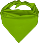 Pet Triangle Solid Bandana, 14X 20X 14, 12Pcs, Lime Green,