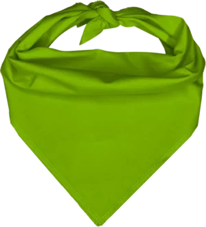 Pet Triangle Solid Bandana, 14X 20X 14, 12Pcs, Lime Green,
