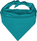 Pet Triangle Solid Bandana, 14X 20X 14, 12Pcs, Turquoise,