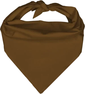 Pet Triangle Solid Bandana, 14X 20X 14, 12Pcs, Brown,