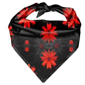 Crimson Rose Pet Triangle Dog Bandana - 14”x20”x14”